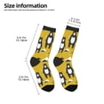 thumbnail image 2 of Honeii Cartoon Bear Yellow Print Children's Colorful Socks,Unisex Kids and Toddlers' Cushioned Sock,Kids Athletic Crew Socks,for Everyday Wear and Sports, 2 of 5