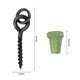 thumbnail image 3 of 20pcs Threaded Boilie Bait Screws 40pcs Fishing Hook Stop Hook Boilies Stopper Fishing Hook Block Beads Carp Fishing Terminal Tackle, 3 of 5