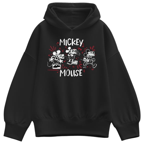 Disney - Mickey Mouse Classic Drawing - Women's Oversized Fleece Hoodie Sweatshirt
