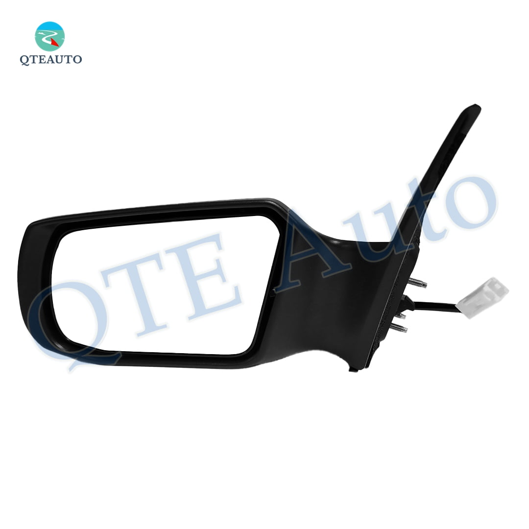 Left Driver Side Power Non-Folding W/Cover View Mirror Chrome/Flat Black Smooth For 2007-2012 Nissan Altima
