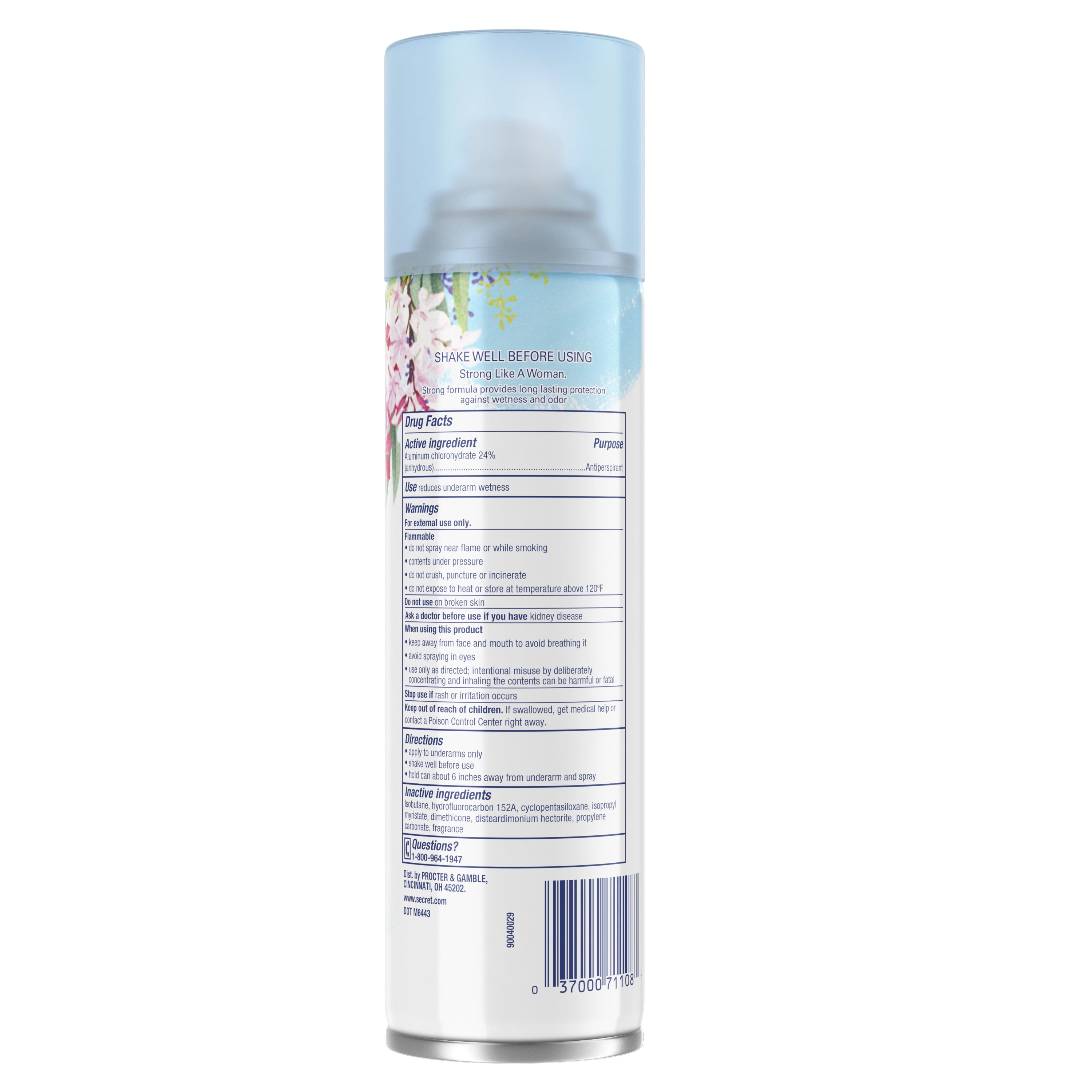Secret Aerosol Antiperspirant Deodorant, Powder Fresh, 6 fl oz