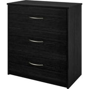 Angle View: Mainstays 3 Drawer Dresser, Multiple Colors