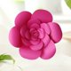 thumbnail image 4 of FELTECHELECTR 1 pieza de 20 cm de flores de papel 3D para decoración de pared, ideal para fiestas, hogar, bodas, etc. (Rosa rojo), 4 of 7