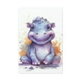 thumbnail image 2 of Watercolor Hippo Painting 2 - Nursery Collection - Bedtime Stories, 2 of 7