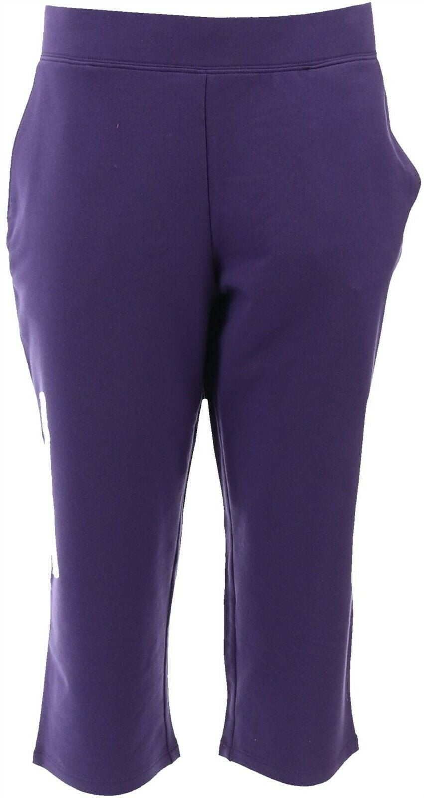 Denim & Co. Denim& Co Active French Terry Slim Leg Capri Pants Women