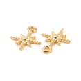 thumbnail image 2 of Ion Plating(IP) 304 Stainless Steel Charms Star Charms Golden 12.5x10x1.3mm Hole: 1.5mm, 2 of 3