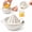 White, variant on Ceramic Lemon Juicer, Manual Citrus Lime Hand Squeezer Reamer with 200ML Bowl and Strainer Lid, Handheld Orange Press with Pour Spout and Handle, Dishwasher Safe, Easy to Clean for Home Kitchen