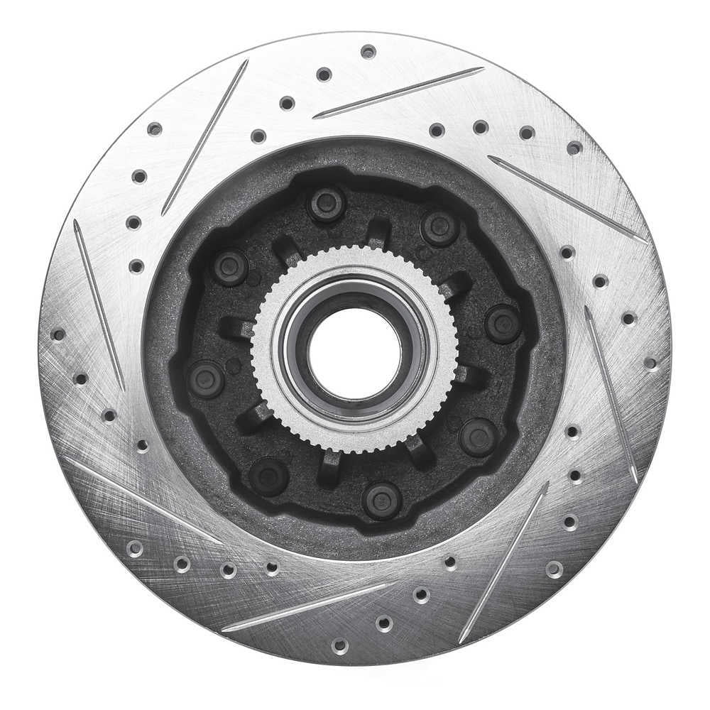 Dynamic Friction Company 631-48021R DFC Brake Rotor - Drilled And Slotted - Silver