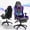 Purple, variant on Mr IRONSTONE Gaming Chair with Bluetooth Speakers and RGB LED Lights, Ergonomic Massage Computer Chair with 3D Armrests and Footrest, Blue/Black