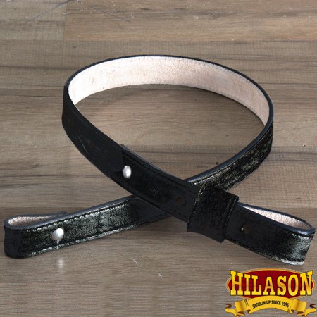 Sl119-F Handmade Buffalo Hide Leather Rifle Sling Black 1Inch