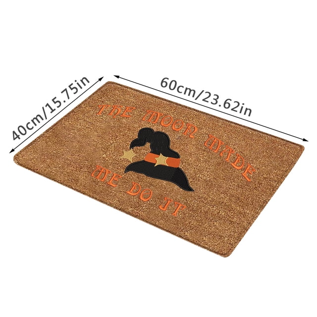 CEHVOM Halloween Door Mat Cartoon Floor Mat Hallway Kitchen Foot Mat Soft Non-slip