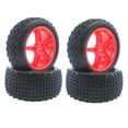 thumbnail image 4 of 4 Juegos de Neumáticos de Rueda RC Crawler, Piezas de Mejora para 1//14, Vehículos Todoterreno 144001 124017 124018, Modificación rojo Hugo Ruedas de orugas RC, 4 of 7