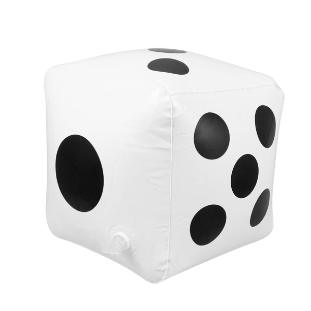 KAKOWELY Dados inflables gigantes para juegos, decoraciones con globos, dados inflables, divertidos juegos, decoraciones, accesorios para juegos de fiesta, suministros para fiestas en la piscina.