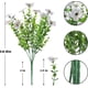 thumbnail image 2 of 10 flores artificiales de eucalipto blanco para decoración del hogar UV resistente, 2 of 5