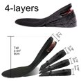 thumbnail image 4 of Plantillas para aumentar la altura para hombres y mujeres, levanta las inserciones para hombres que te hacen más alto Cojín de aire de 4 capas de 3,54 pulgadas alivio del dolor invisible, 4 of 5