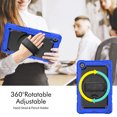 thumbnail image 7 of For Samsung Galaxy Tab A7 Lite Case 8.7 inch, 360 Rotating Shockproof Cover with Stand, Screen Protector, Shoulder Strap (2021, SM-T220/T225/T227), Blue, 7 of 7