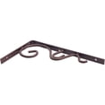 thumbnail image 2 of 8" Decorative Daisy Shelf Bracket - Bronze, 2 of 2