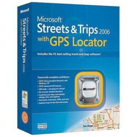 Microsoft Streets & Trips 2006 with GPS Locator, Complete Product, 1 PC, Box Packing