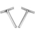 thumbnail image 4 of 4 piezas de soporte de estante de pared de madera invisible Soportes de estante flotante de 100 mm con tornillos de montaje esquí esquí Gafas de esquí, 4 of 5