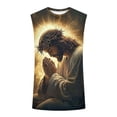 thumbnail image 4 of Tqyyweavej Easter Tank Tops for Men Jesus Cross Printed Color Block Christian Shirts Sleeveless Crewneck Muscle Tops Size S to 2XL, 4 of 5