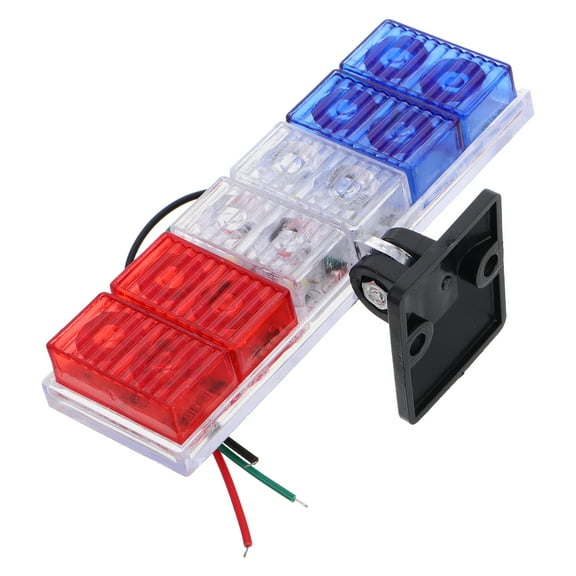 HONITANO Strobe Lights For Car Red 1Pack 4.5x1.4x0.6in For Motorcycle Tail Lamp Night Use