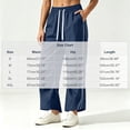 thumbnail image 4 of MLCDZ Women's Barrel Leg Track Pants Baggy Drawstring Elastic Waist Lightweight Hiking Athletic Sweatpants Loose Workout Sports Gym Trousers with Pockets, 4 of 6