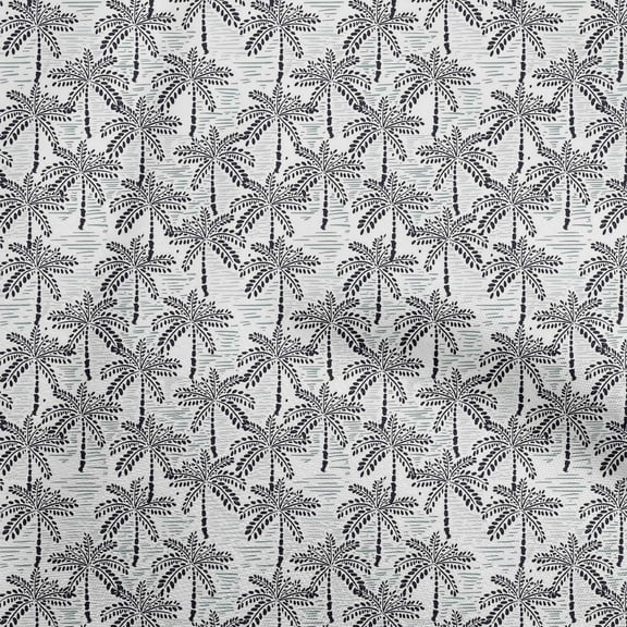 oneOone Polyester Spandex White Fabric Tree Craft Projects Decor Fabric Printed By The Yard 56 Inch Wide-1G