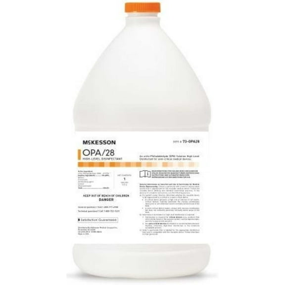 Mckesson OPA High-Level Disinfectant: 1 Count, 1 oz, Mild Chemical Scent