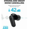 thumbnail image 3 of P30i by Anker Noise Cancelling Earbuds, Strong and Smart Noise Cancelling, Powerful Bass, 45H Playtime, 2-in-1 Case and Phone Stand, IP54, Wireless Earbuds, Bluetooth 5.4 (Black), 3 of 9