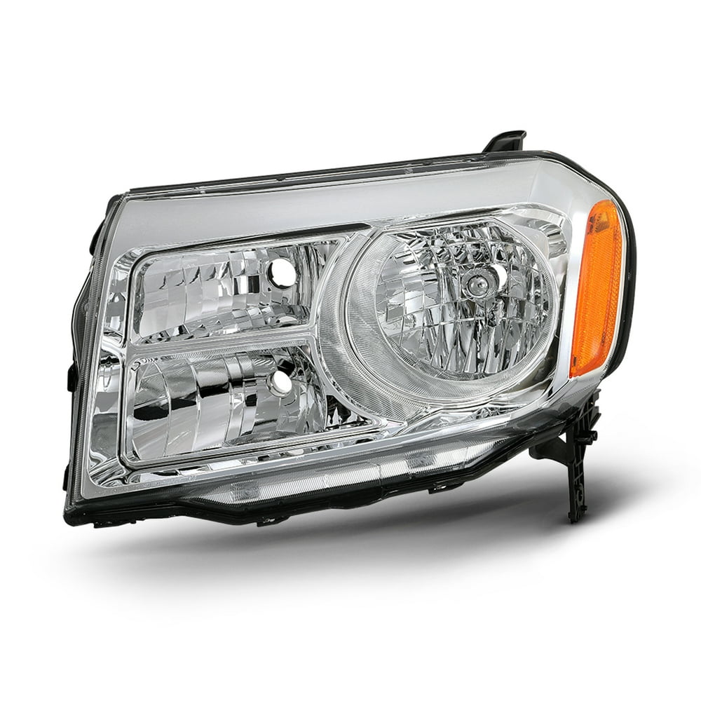 For 2012 2013 2014 2015 Honda Pilot Halogen Type Chrome Headlight