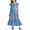 Light Blue, variant on REDARER Girls' Flutter Sleeve Maxi Dress with Ruffled Hem & Pockets Loose Casual Flowy Summer Dress,8-9 Years