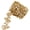 gold, variant on Hzzsbu 1 Yard Rhinestone Trim Chain, Crystal Beads String Diamante Ribbon Bling Strips Sewing Fringe Sewing for Bridal Dress Embellishment