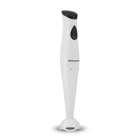 Elite Cuisine Hand Blender with detachable wand, white
