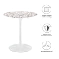 thumbnail image 4 of Lippa 28" Round Terrazzo Dining Table, 4 of 6