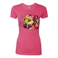 thumbnail image 2 of Wild Bobby Dean Russo A Dog Wags Its Tail With Its Heart Gratitude Pitbull Dog Lover Women Slim Fit Junior Tee, Hot Pink, Large, 2 of 5