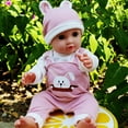 thumbnail image 4 of Loespoir Reborn Doll Girl Clothes, 18in Baby Doll Clothes, Simulation Baby Doll Clothing Set, For Role Play, Toy Gift, Puzzle Play House, Fashion Dress Up, Baby Doll Accessories, 4 of 8