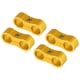 thumbnail image 1 of 4 Piezas AN6 Coche Manguera Separador Abrazadera para Aceite Gas Freno Línea Dorado Tono, 1 of 1
