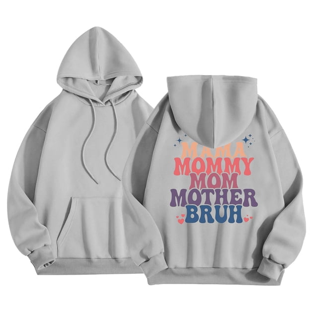 WEAIXIMIUNG Sweatshirts pour Enseignants Grande Taille Sweat à Capuche à Manches Longues Imprimé Lettre