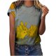 thumbnail image 4 of Tops de moda para mujer, divertidas camisetas informales holgadas con estampado, blusa, camisa estampada Fridja bn1984, 4 of 9