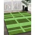 thumbnail image 3 of Ahgly Company Machine Washable Indoor Rectangle Transitional Green Area Rugs, 3' x 5', 3 of 7
