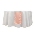 thumbnail image 3 of BalsaCircle 12" x 108" Dusty Rose Lamour Satin Table Top Runner Wedding Linens Dinner Event Decorations, 3 of 8