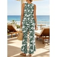thumbnail image 3 of Anygrew Women's 2 Piece Lounge Sets Sleeveless Ruffle Hem Top and Wide Leg Pants with Pockets Casual Sweatsuit Outfits, 3 of 8