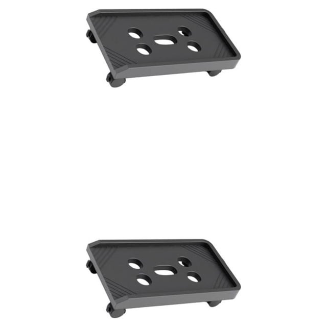 Methold PC CPU Holder Stand Mobile con ruedas Cart para Office Home Under Desk UniversalRueda Negro 2piezas