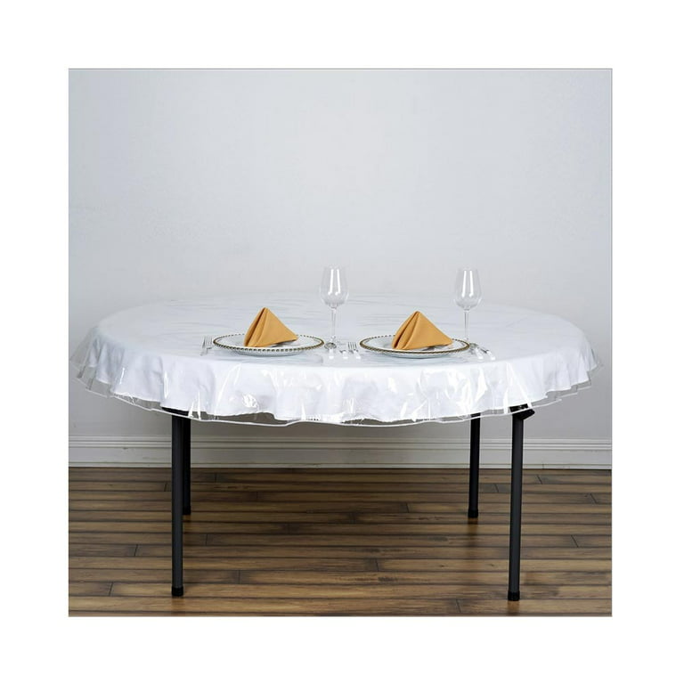Clear plastic tablecloth h 140 cm. per metro CRYSTAL