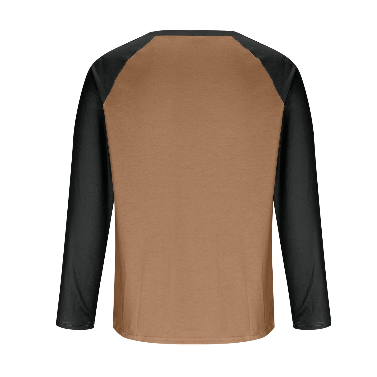 AnuYalue Mens Big and Tall Henley Shirts Lightweight 3/4 Sleeve Baseball T-Shirt Fashion Color Block Tee Fall Winter Athletic Tops
