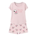thumbnail image 2 of Set Pijama Peanuts para Mujer, Rosa, Talla G, 2 Piezas, 2 of 4