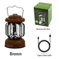 thumbnail image 1 of Lámpara de Campamento con Carga Rápida Tipo C y Regulación Continua de Intensidad, Luz Portátil para Carpa en Exteriores e Interiores, Linterna LED Recargable para Uso en Camping y Hogar, 1 of 5