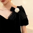 thumbnail image 4 of Versatile Camellias Flower Brooch for Jackets Bags Daily Wear Accessory, 4 of 4