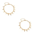 thumbnail image 3 of Qarigey Tobillera en capas de tobillo Tobilleras para mujer Adornos Cadenas para pies Oro Type2 NO2, 3 of 6