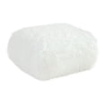 thumbnail image 2 of Ammy 27 Inch Square Ottoman, Foam, Modern Soft White Faux Fur Upholstery, 2 of 5